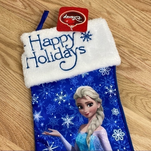 Frozen Elsa Christmas Stocking NWT Happy Holidays - Picture 3 of 4